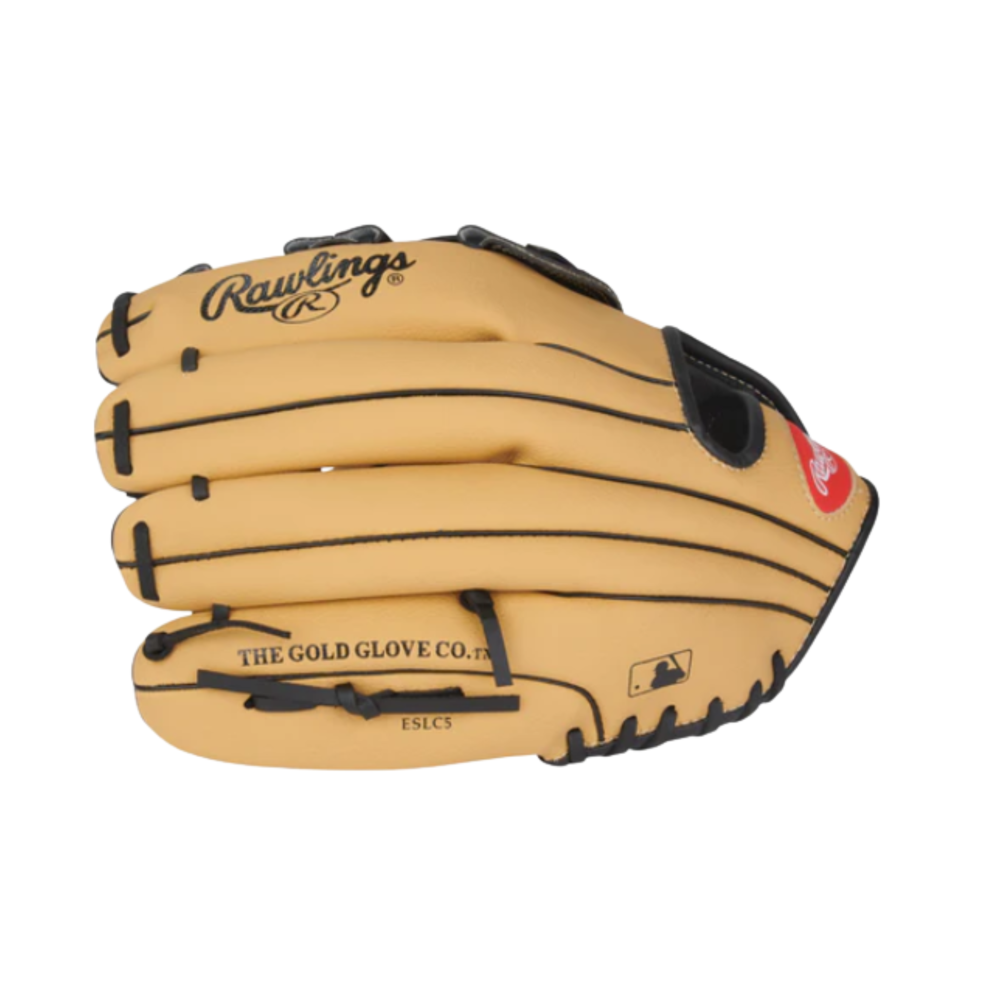 A photo of the Rawlings Players Series 11.5" Youth Baseball Glove (2026) in colour tan and black.