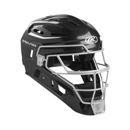 A photo of the Rawlings Renegade 2.0 Hockey Style Catchers Helmet in colour black.