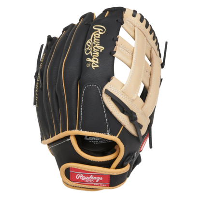 A photo of the Rawlings Select Pro Lite 11-Inch Fernando Tatis Jr. Glove in colour black and tan.