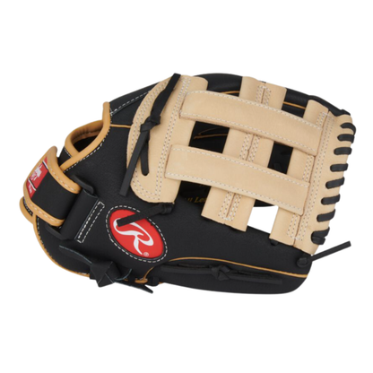A photo of the Rawlings Select Pro Lite 11-Inch Fernando Tatis Jr. Glove in colour black and tan.