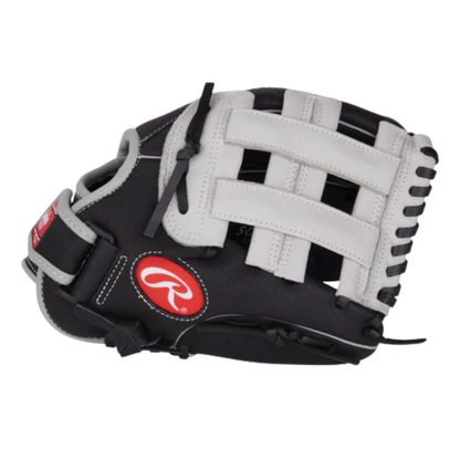 A photo of the Rawlings Sure Catch 11" Youth Baseball Glove in colour black and grey.