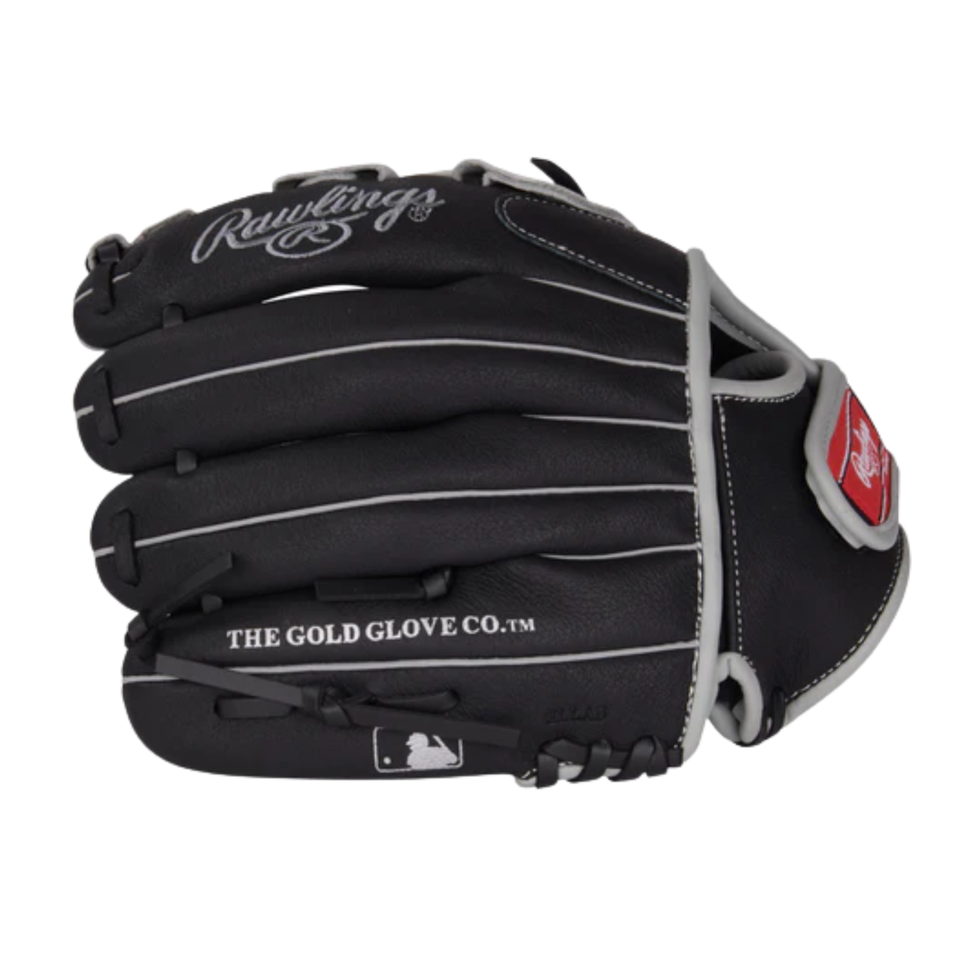 A photo of the Rawlings Sure Catch 11" Youth Baseball Glove in colour black and grey.