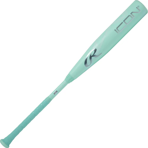 A photo of the 2026 Rawlings Icon USSSA -10 Baseball Bat in colour teal.