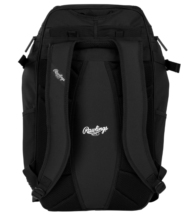 A photo of the Rawlings Legion 2 Baseball Equipment Backpack in colour black.