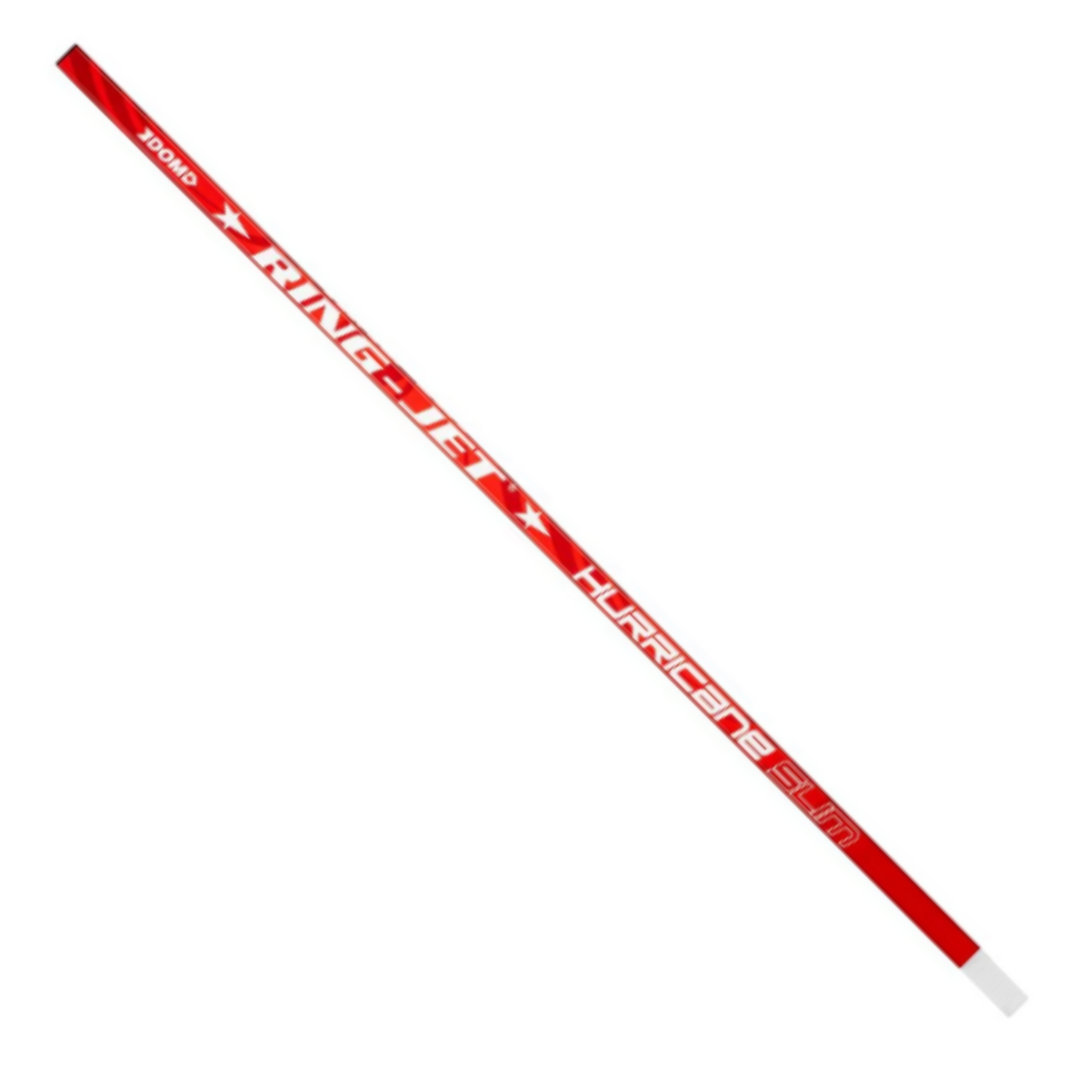 A photo of the Ring Jet Hurricane Slim Junior Ringette Stick in colour red.