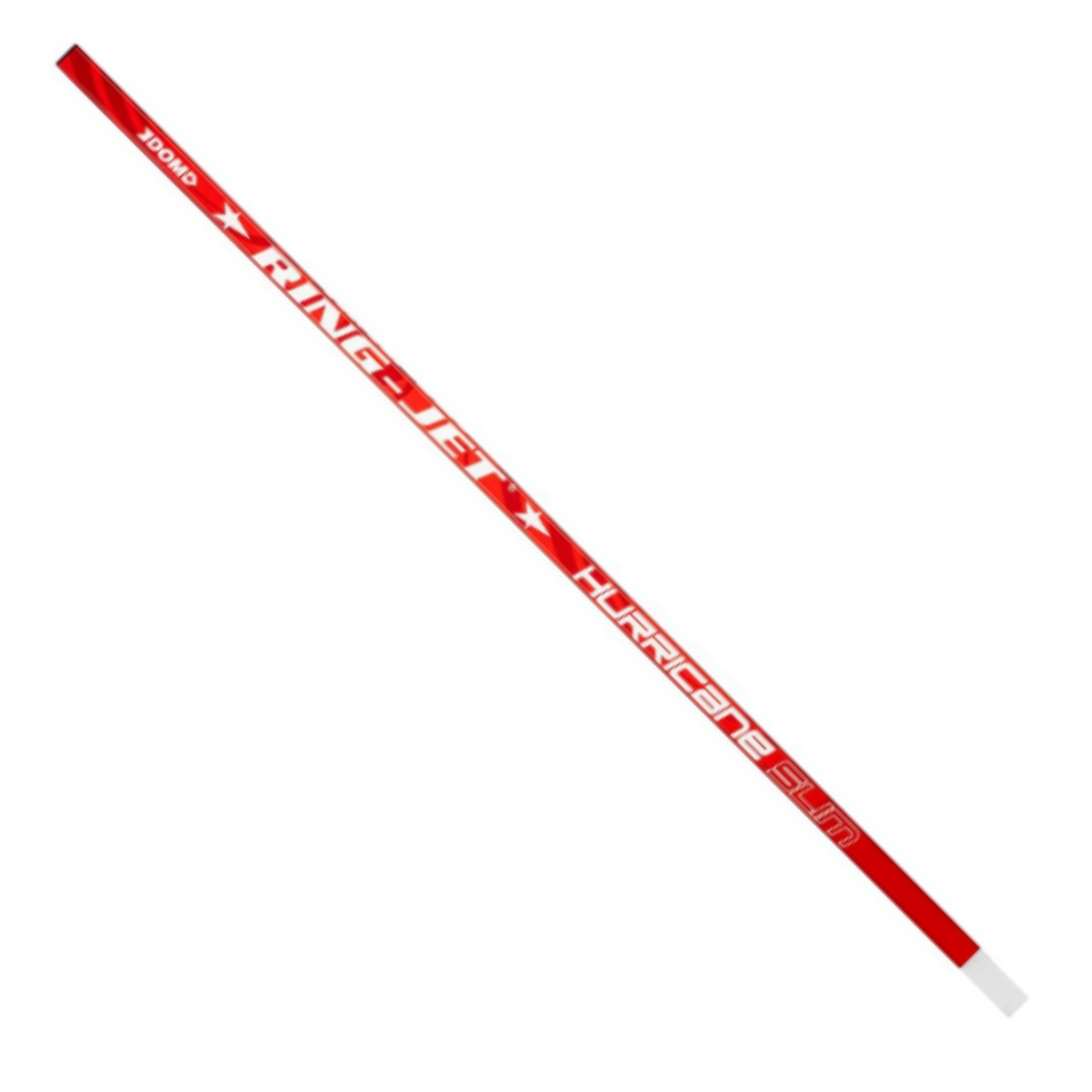 A photo of the Ring Jet Hurricane Slim Junior Ringette Stick in colour red.