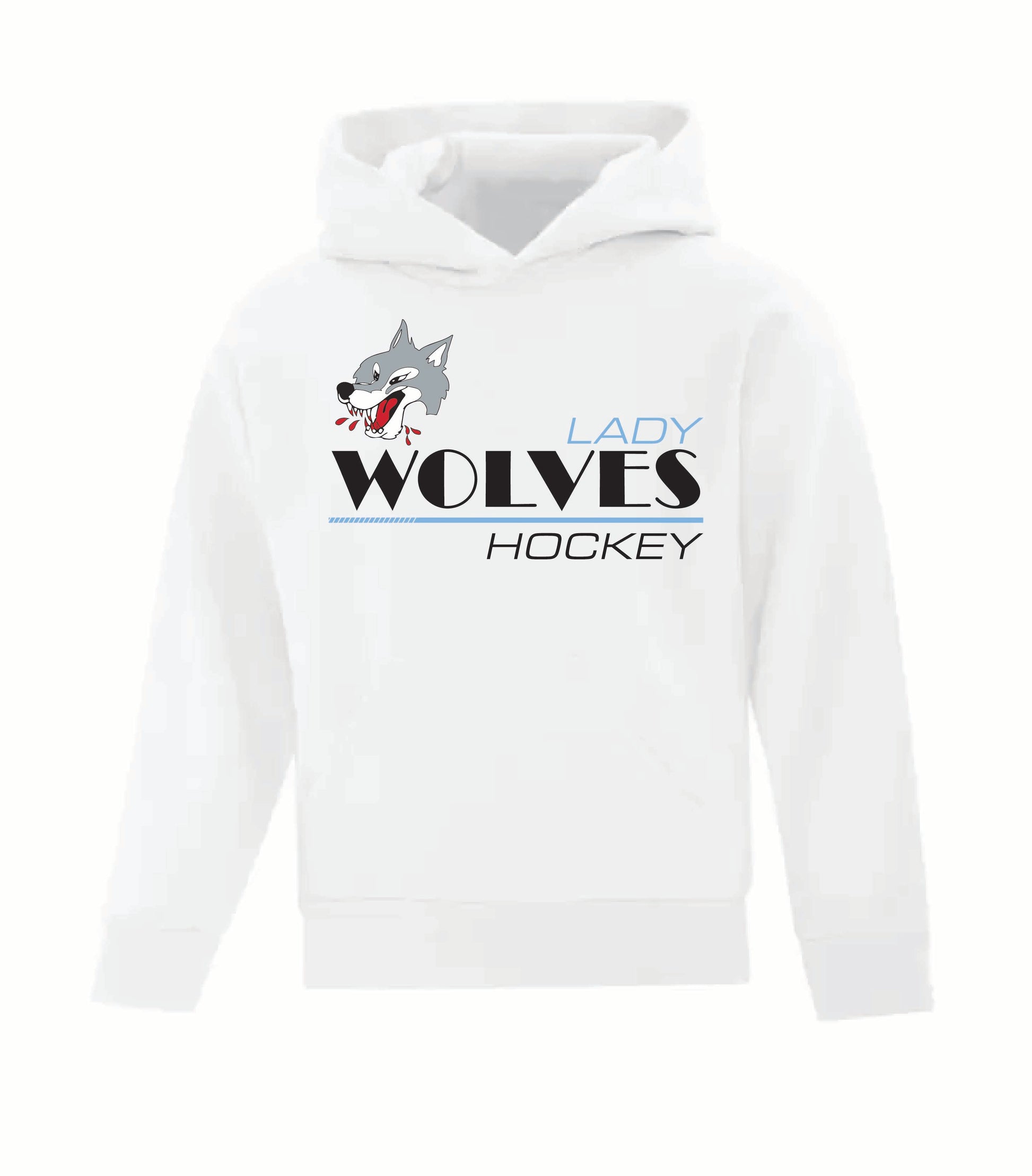 Sudbury Lady Wolves - Youth Hoodie in White