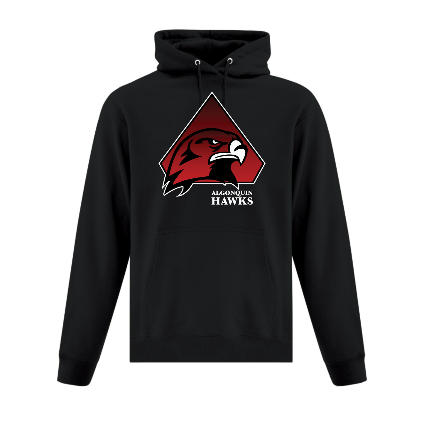 A photo of the SPHL Algonquin Hawks - Hoodie in colour black.