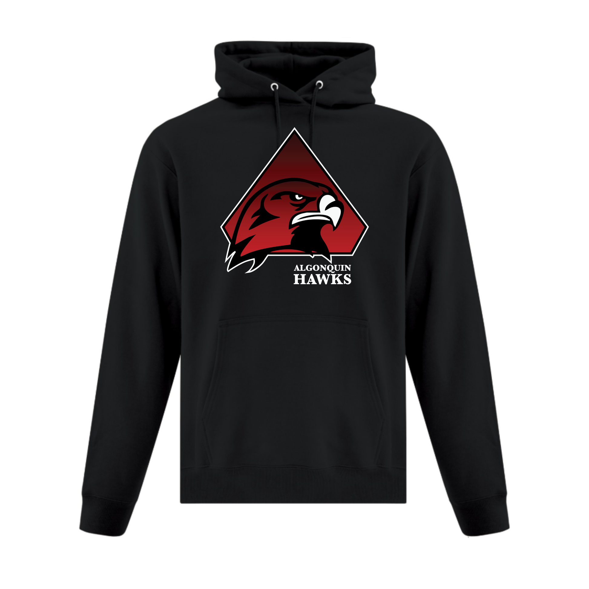 A photo of the SPHL Algonquin Hawks - Hoodie in colour black.