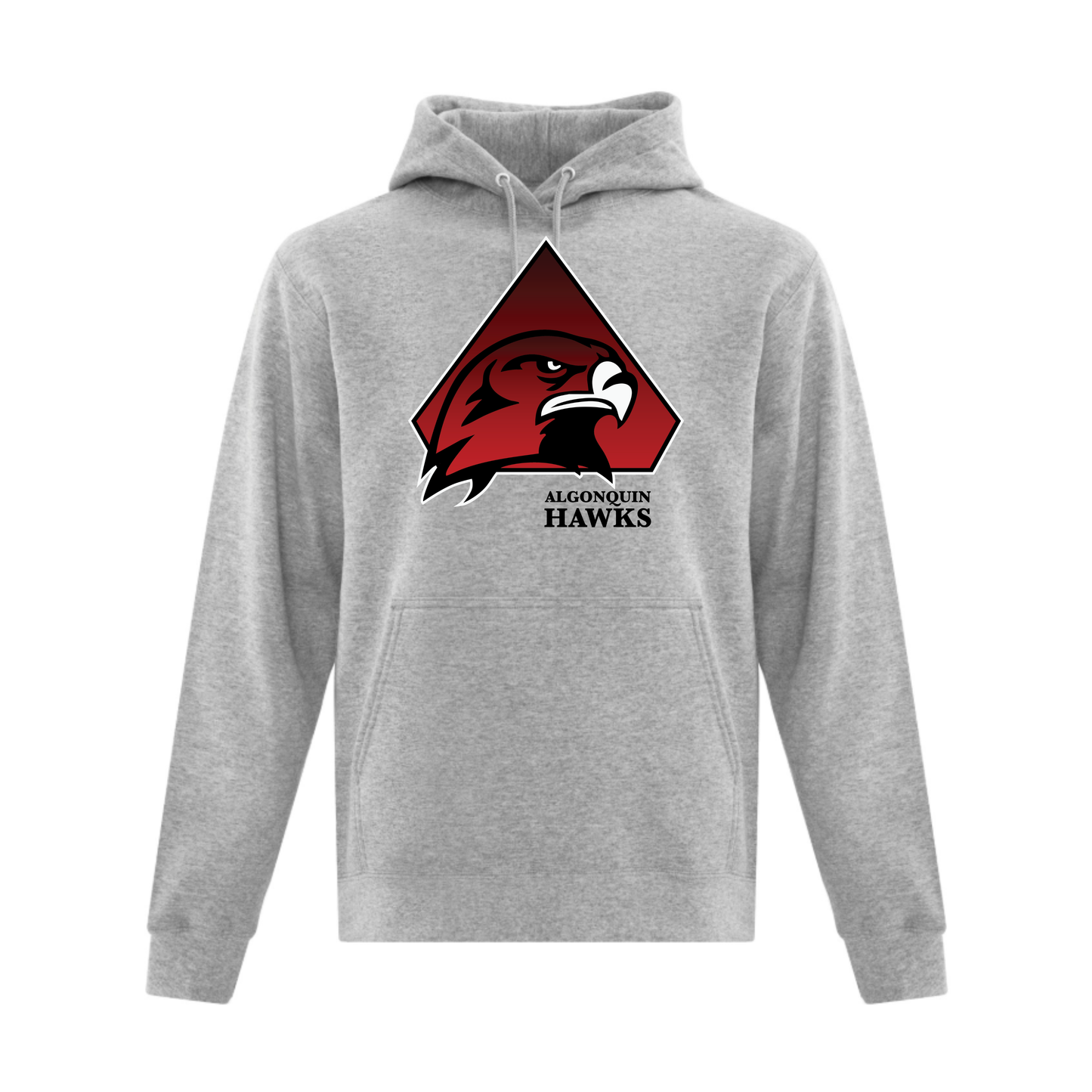 A photo of the SPHL Algonquin Hawks - Hoodie in colour grey.