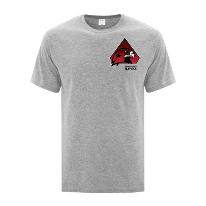 A photo of the SPHL Algonquin Hawks - Adult T-Shirt in colour grey.