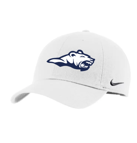 A photo of the St. Benedict Nike Hat in colour white..