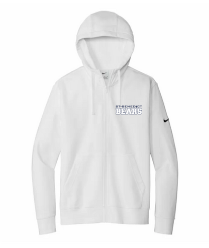 A photo of the St. Benedict Full Zip with BEAR writing in colour white