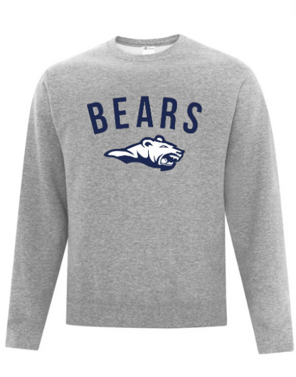 A photo of the ATC St. Benedict Alternative Crewneck with BEARS logo in colour grey