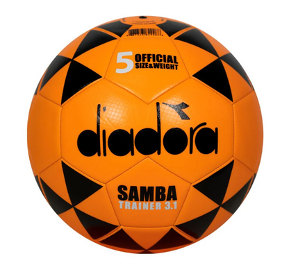 A photo of the Diadora Samba Classico Trainer Ball in colour orange.