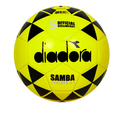 A photo of the Diadora Samba Classico Trainer Ball in colour yellow.
