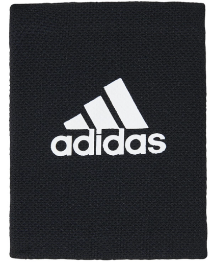A photo of the adidas Shin Guard Stays in black with adidas logo in white