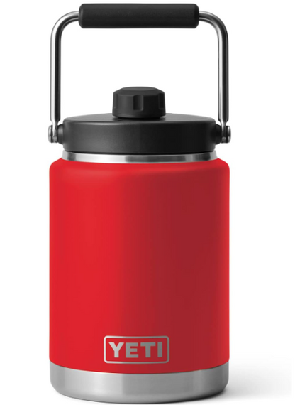 A photo of the Yeti Rambler 1/2 Gallon Jug in Rescue Red
