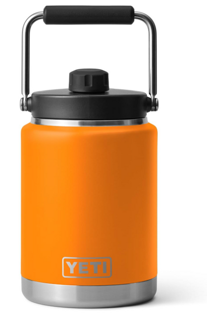 A photo of the Yeti Rambler 1/2 Gallon Jug in King Crab Orange