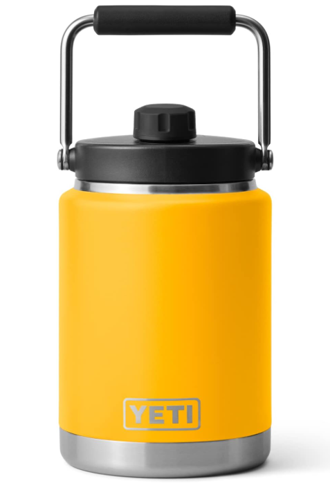 A photo of the Yeti Rambler 1/2 Gallon Jug in Alpine Yellow