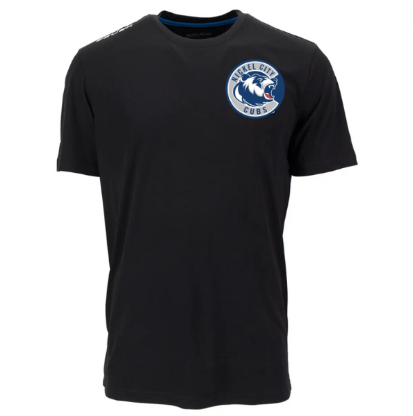 A photo of the Nickel City Hockey Association Bauer Tech Tee with CUBS logo in colour black