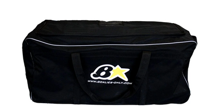 A photo of the Brian's Wheeled Goalie Bag 38" front view.