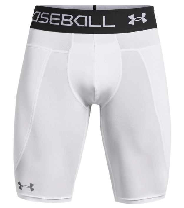 A photo of the Under Armour Utility Men's Sliding Shorts in colour white