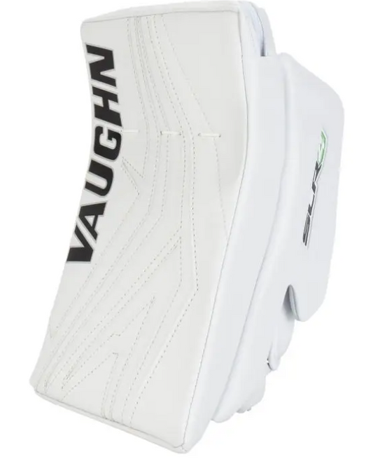 A photo of the Vaughn SLR4 Pro Carbon Senior Goalie Blocker in colour white front view.