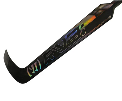 A photo of the Warrior Ritual V3i Senior Goalie Stick - Regular Hand in colour black blade view.