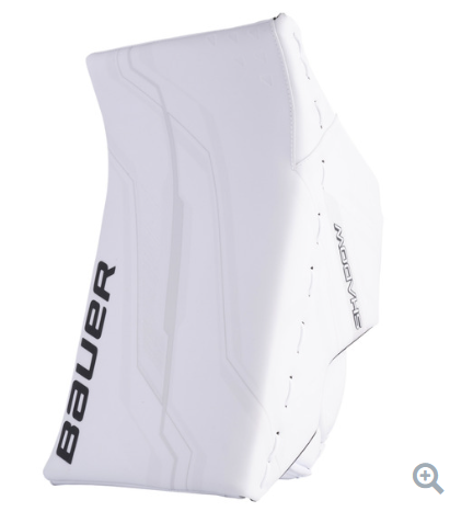 A photo of the Bauer Supreme Shadow Senior Custom Goalie Blocker in colour white..