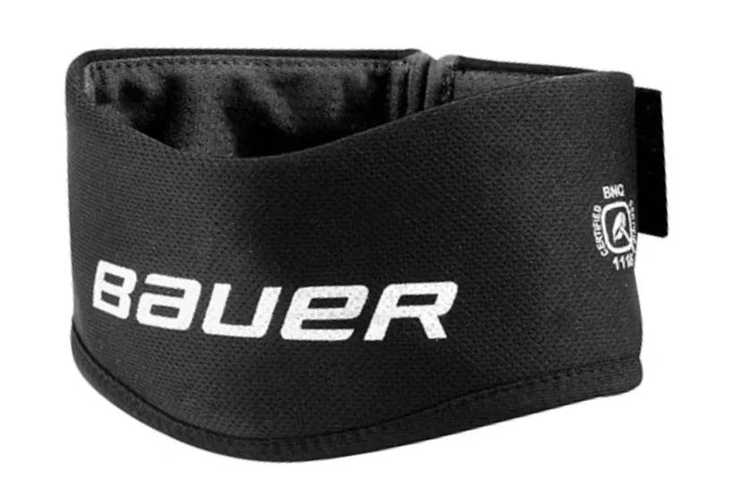 A photo of the Bauer NLP21 Premium Neck Guard Collar Youth in colour black.