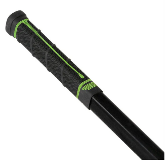 A photo of the Buttendz Future Hockey Stick Grip in colour black and green.