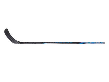 A photo of the Bauer Nexus Havok Grip Hockey Stick (2024) in colour black, blue and grey. Side view.