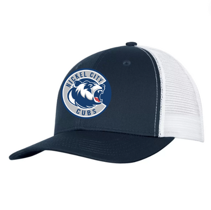 A photo of the Nickel City Cubs Snapback Hat in colour navy and white.