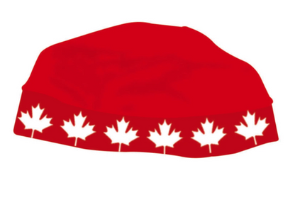 A photo of the Sidelines Skull Cap in colour red.