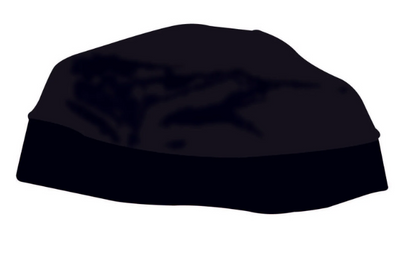 A photo of the Sidelines Skull Cap in colour black.