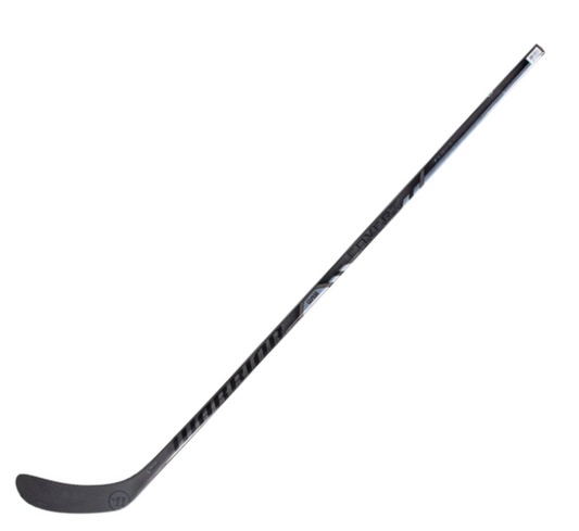 A photo of the 2024 Warrior Covert Krypto Pro Junior Hockey Stick in colour black. Angled view.