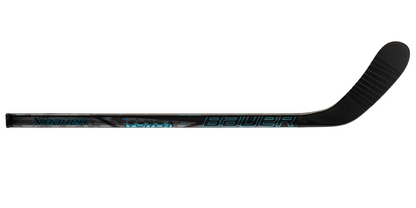 A photo of the Bauer Mystery Mini Stick 2024 twitch hockey stick in colour black and blue. 