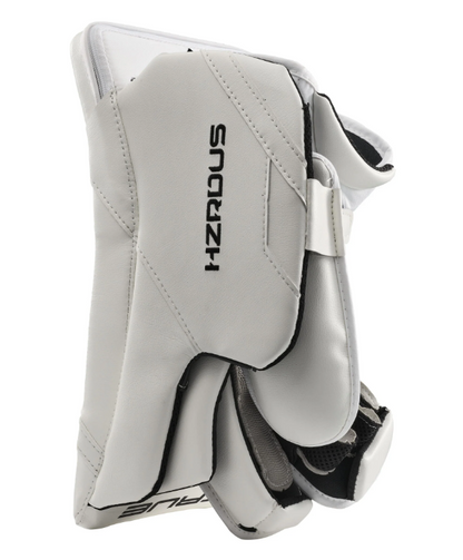 A photo of the True HZRDUS 9X4 Senior Goalie Blocker (2024) in colour white. Side view.