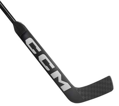 A photo of the A photo of the CCM XF CC2 Goalie Stick (2024) in colour black. Paddle view. 