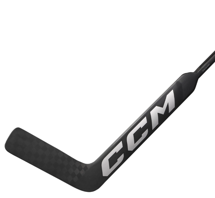 A photo of the A photo of the CCM XF CC2 Goalie Stick (2024) in colour black. Paddle view. 