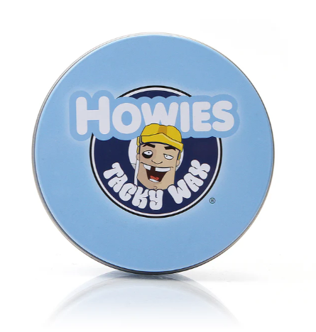 A photo of the Howies Hockey Tacky Wax single light blue can.