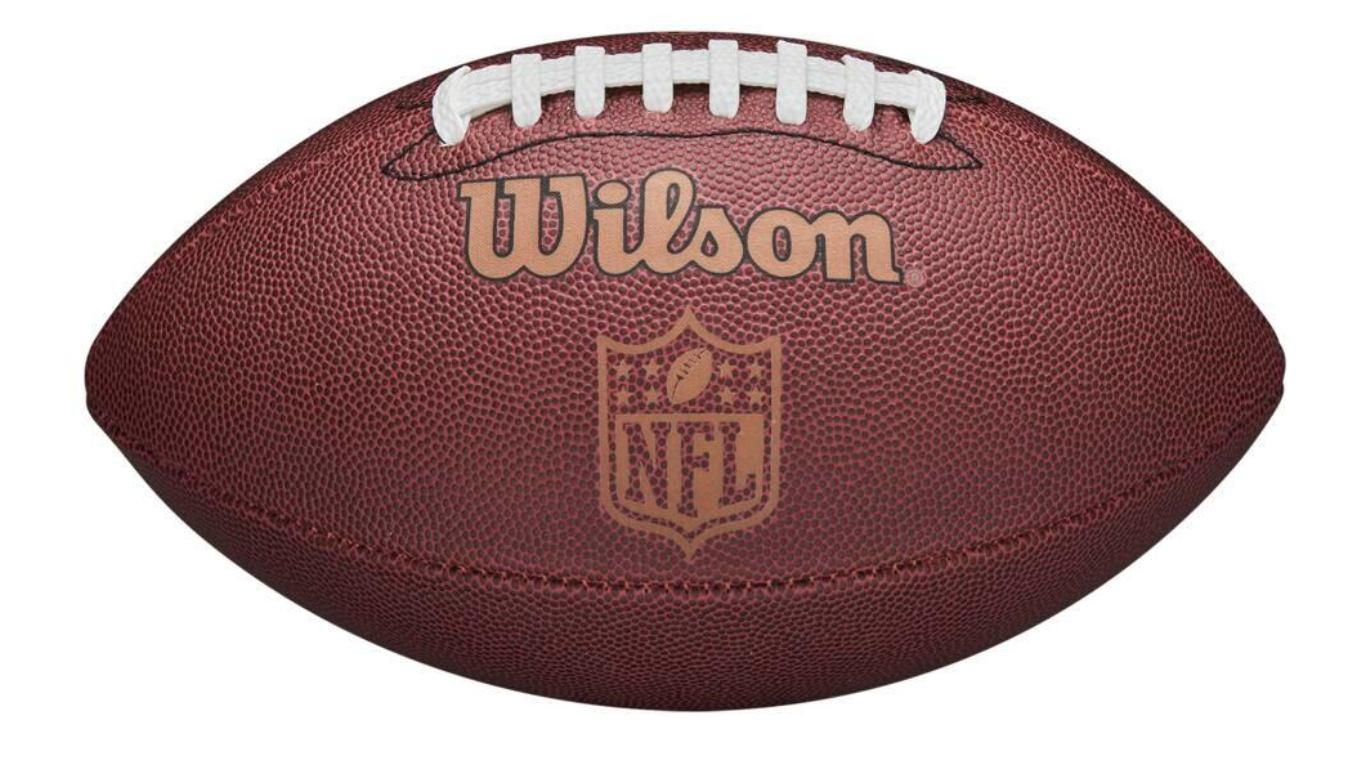 A photo of the Wilson NFL Ignition Football in colour brown. Front view.