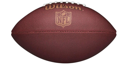 A photo of the Wilson NFL Ignition Football in colour brown. Rear view.
