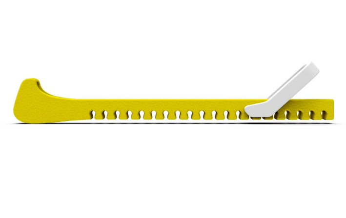 A photo of the Blue Sports Centipede Skate Guards in colour yellow. 