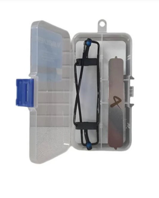 A photo of the Bauer Hockey Goalie Konekt Skate Wide Fitting Kit. Open case.