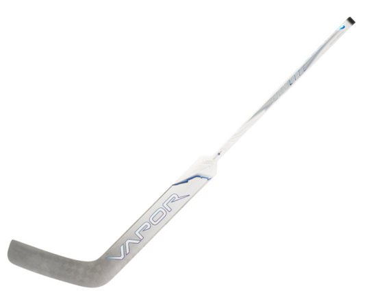 A photo of the Bauer Flylite Goalie Stick (2025] in colour white and silver.