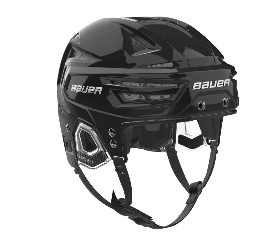 A photo of the Bauer RE-AKT 3D Helmet in colour black.