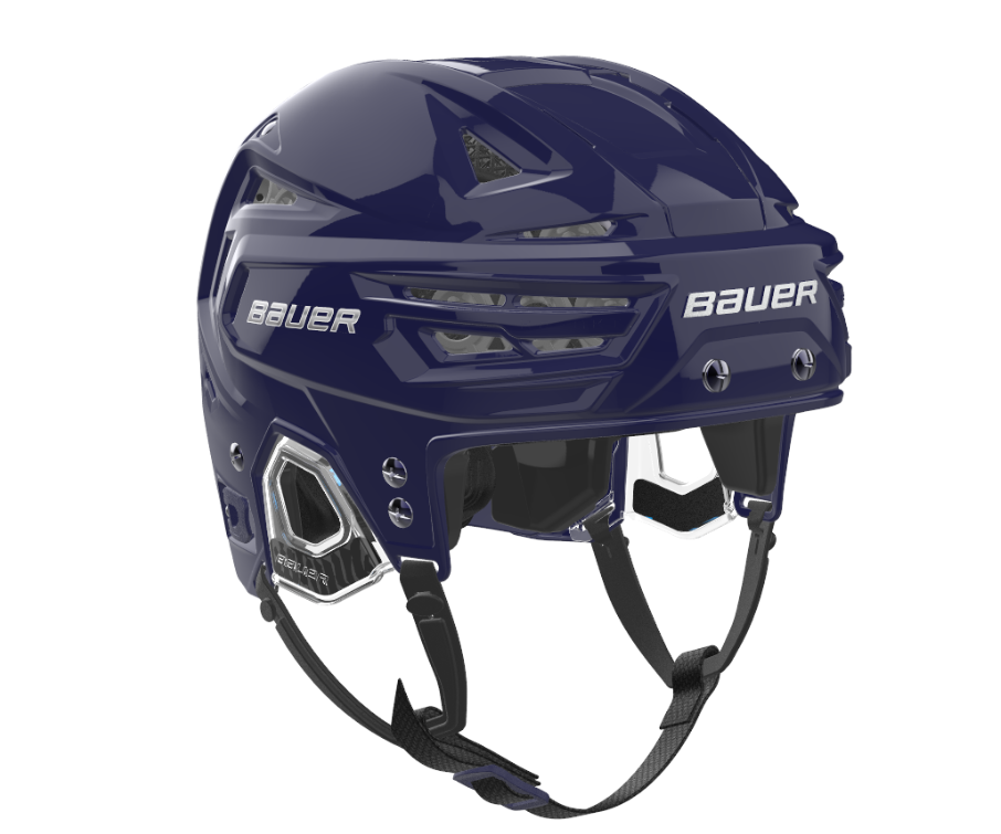 A photo of the Bauer RE-AKT 3D Helmet in colour navy.