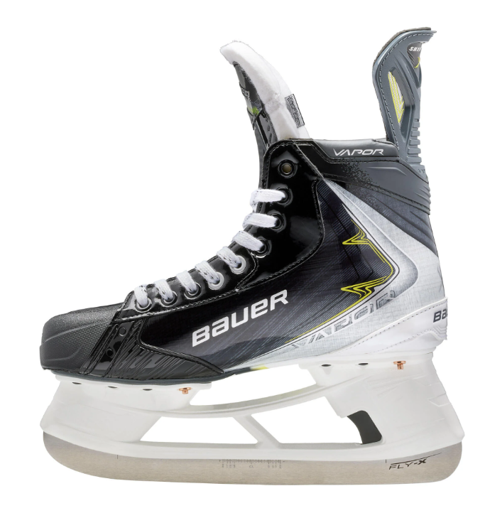 A photo of the Bauer Vapor Shift Pro Hockey Skates (2025) in colour black, and white.